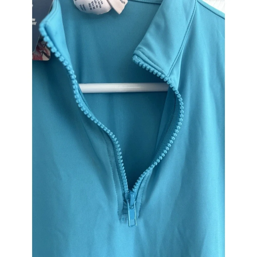 Tommy‎ Bahama Golf Women's Zip Golf Dress Scuba Blue Medium With Matching Shorts
